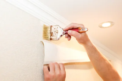 Pose de papier peint à la Bresse — revêtements muraux et toiles de verre